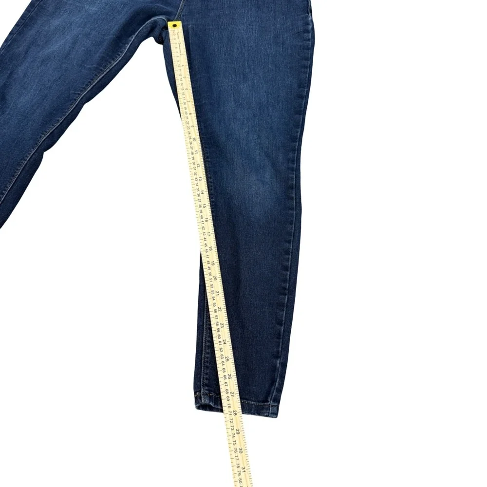 Clockhouse‎ Womens High Waisted Skinny Jeans Dark Wash 4-Button Fly Size 44